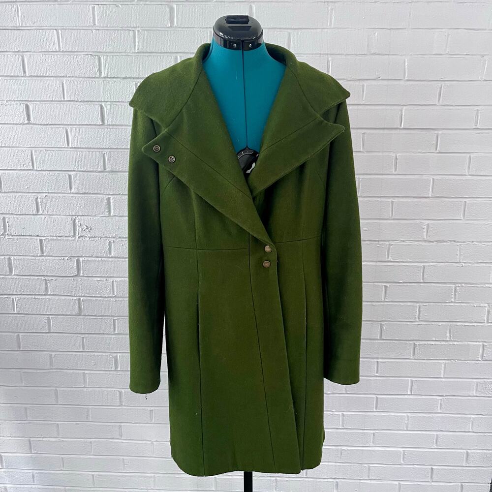 Vintage Y2K Guess army green wool coat